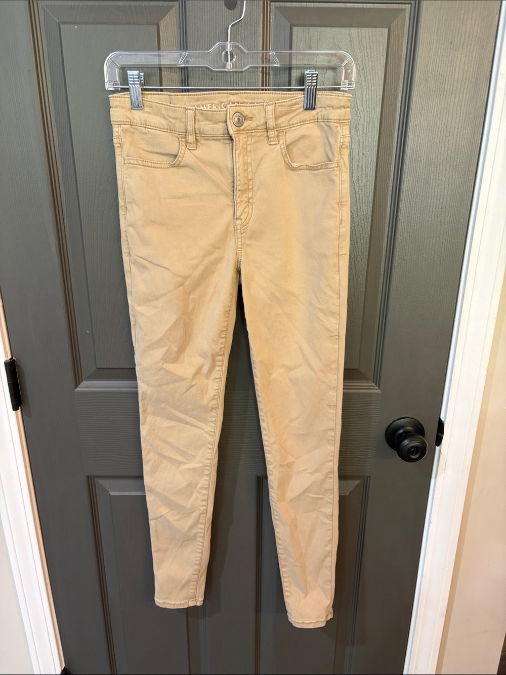 American Eagle Outfitters Women's Beige Skinny Jeans
